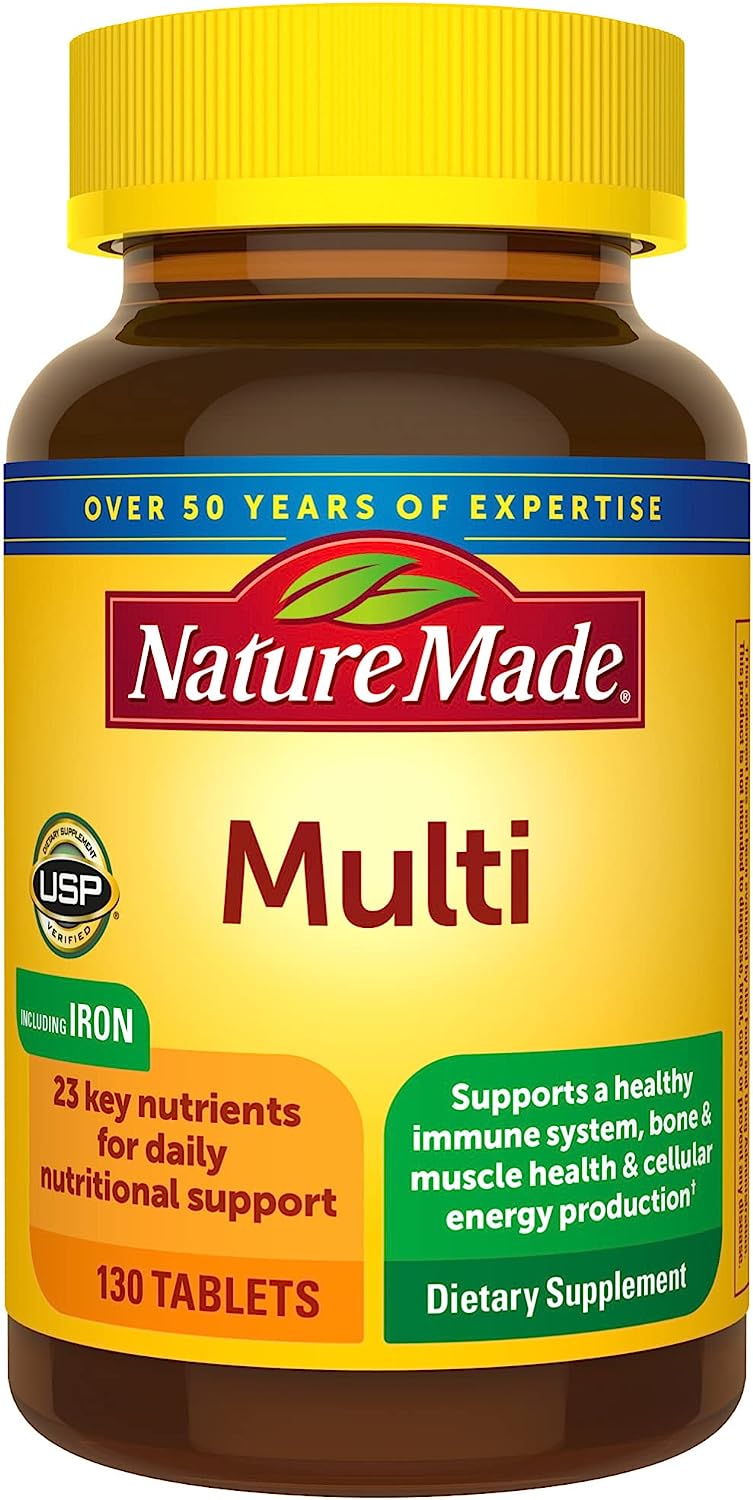 Nature Made Multivitamin Tablets with Iron, [...]