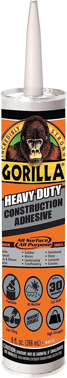 Gorilla Heavy Duty Construction Adhesive, 9 Ounce [...]