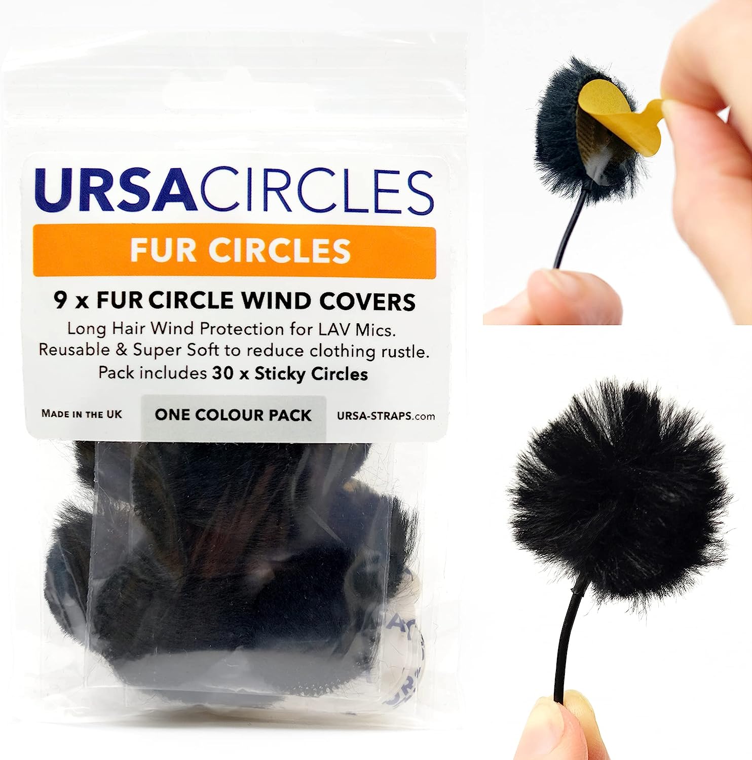 URSA Fur Circles - Mini Windshields for Lavalier/Lapel [...]
