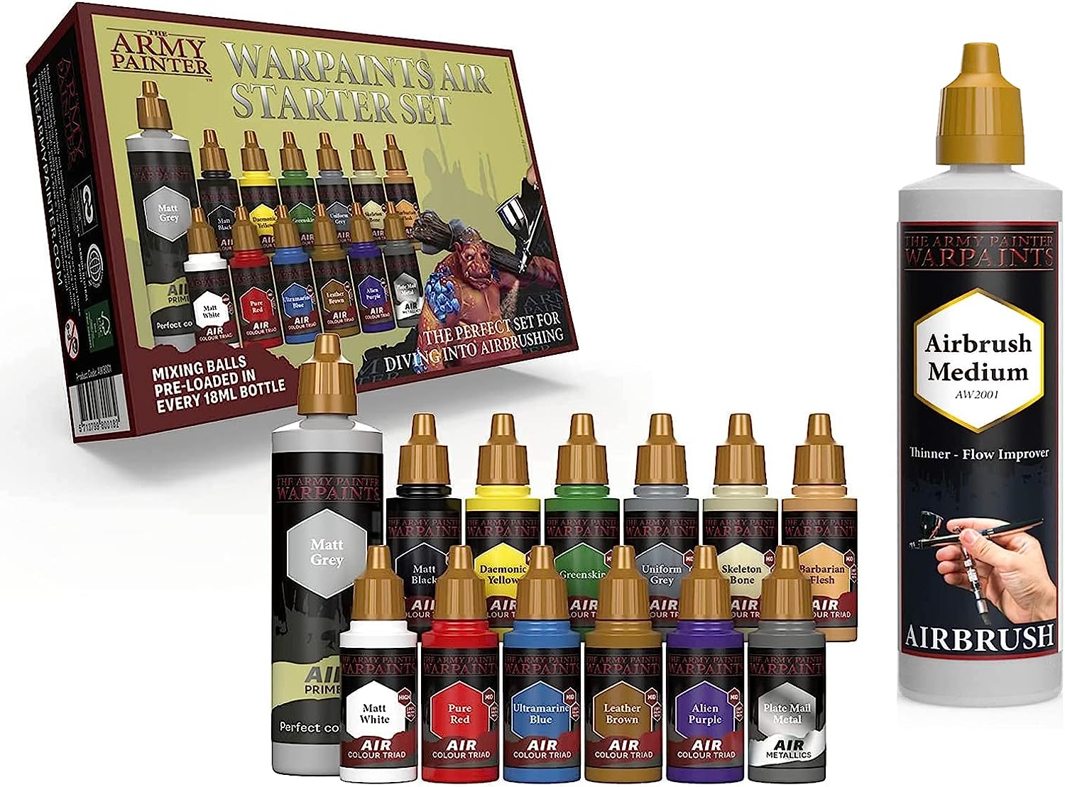 The Army Painter Starter Airbrush Paint Set and [...]