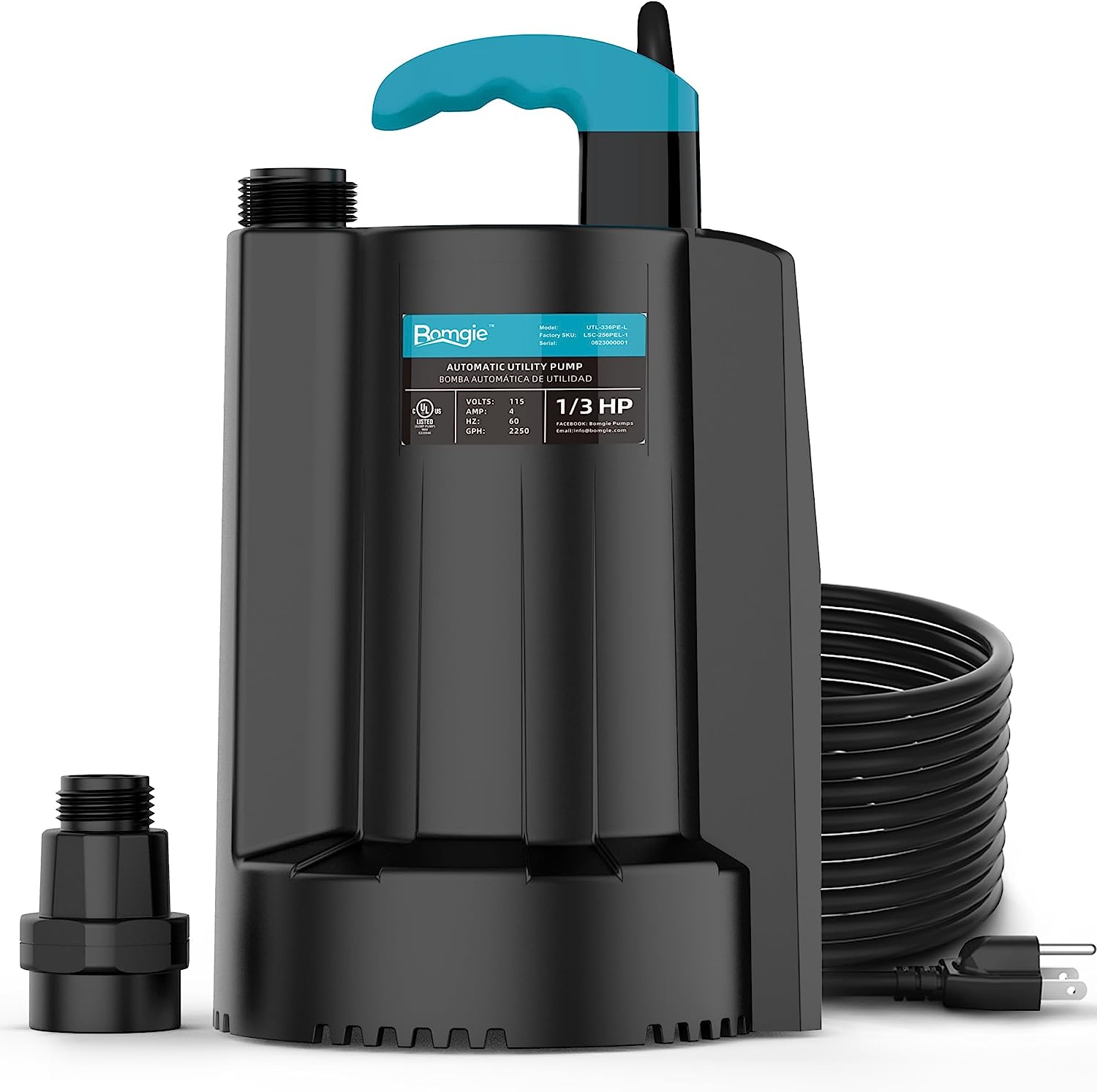 BOMGIE 1/3 HP Automatic Submersible Water Pump, [...]