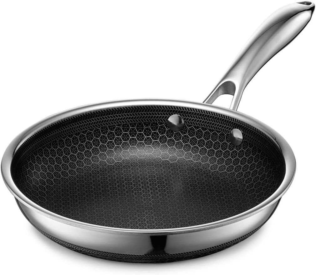 HexClad 8 Inch Hybrid Stainless Steel Frying Pan with [...]