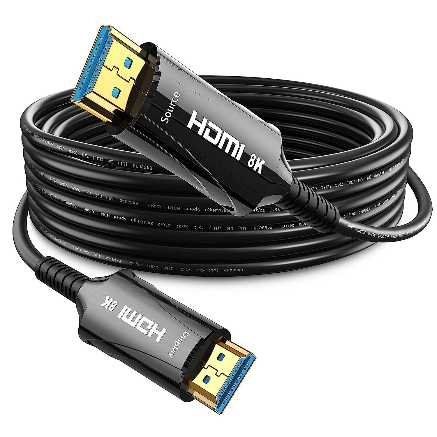 8K Long Fiber Optic HDMI Cable 65FT/20M - 48Gbps HDMI [...]