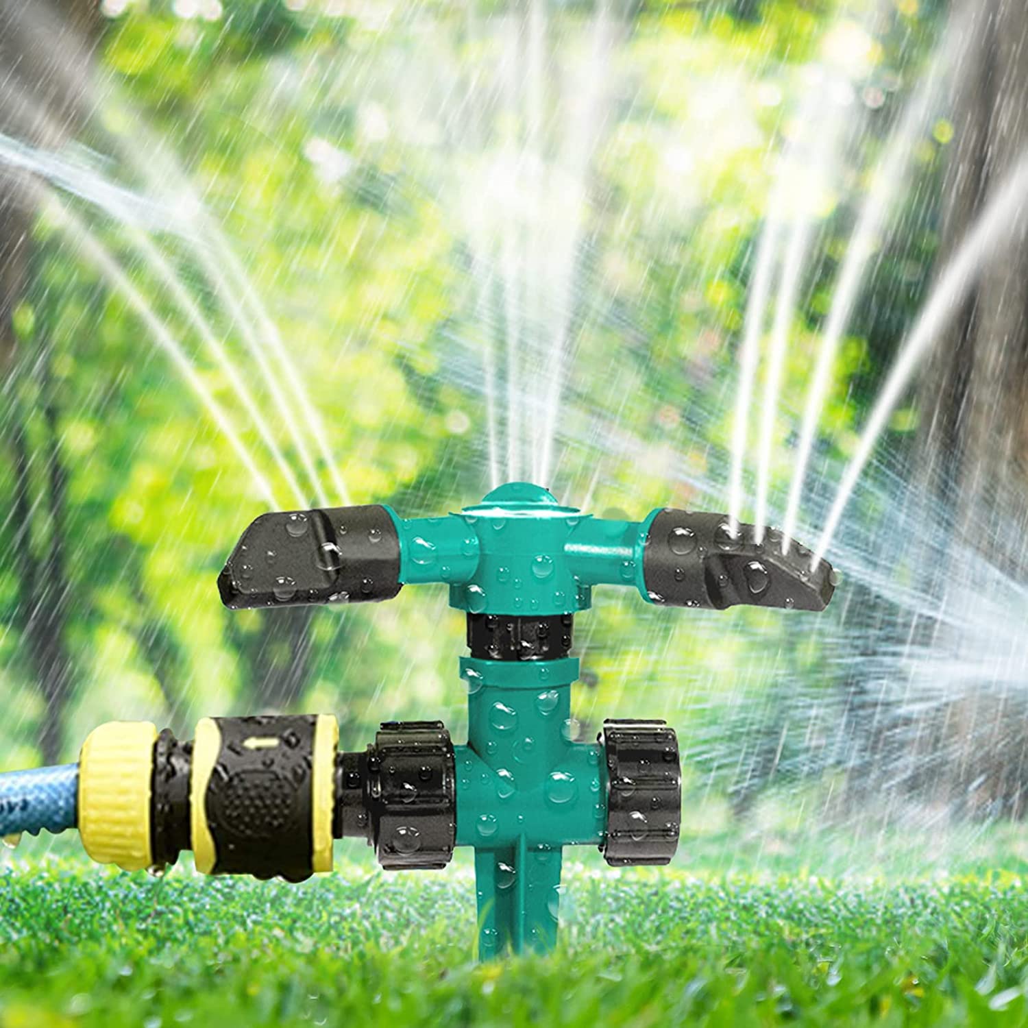 Garden Sprinkler for Yard, Lawn Sprinkler 360 Degree [...]