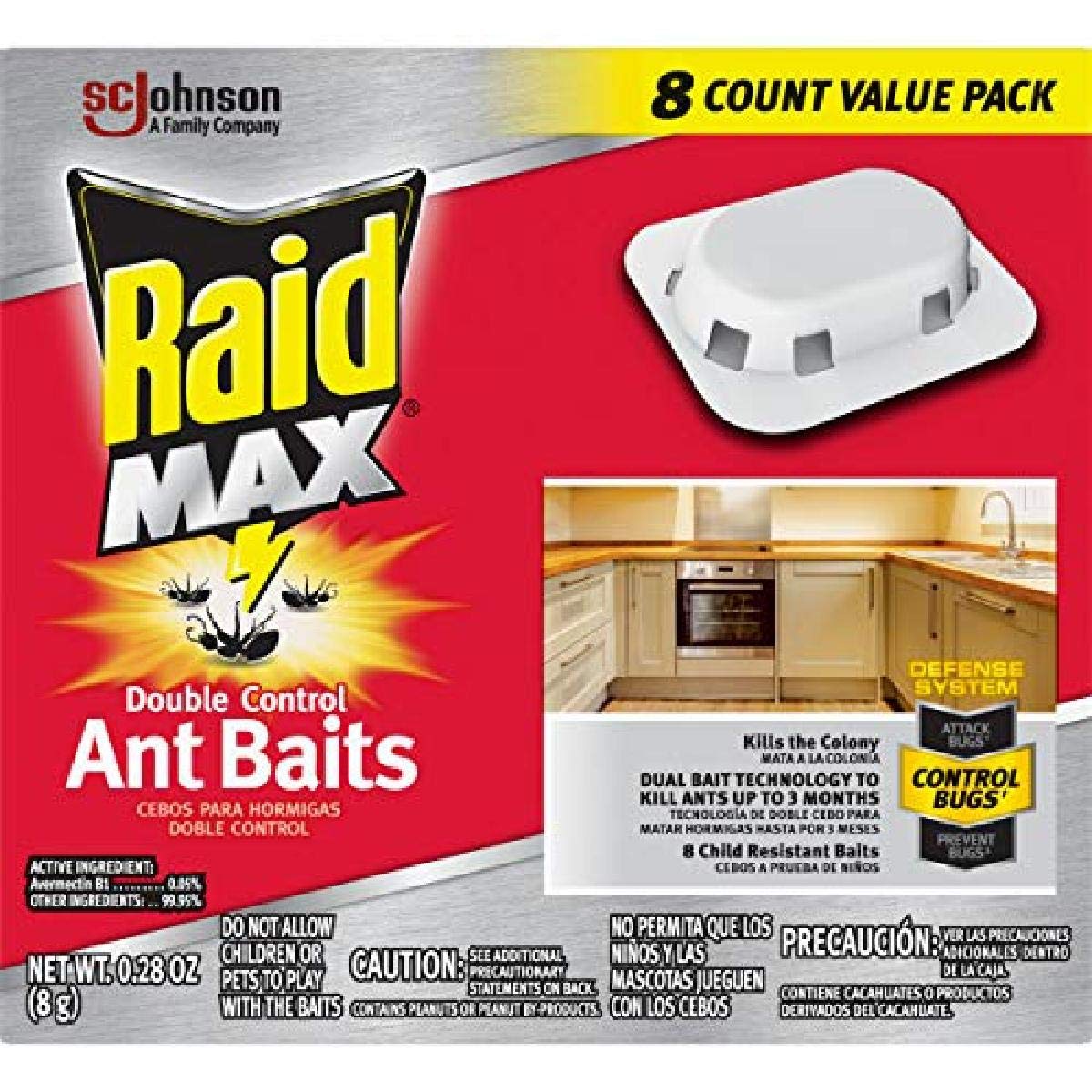 Raid Max Double Control Ant Baits, Household Use [...]