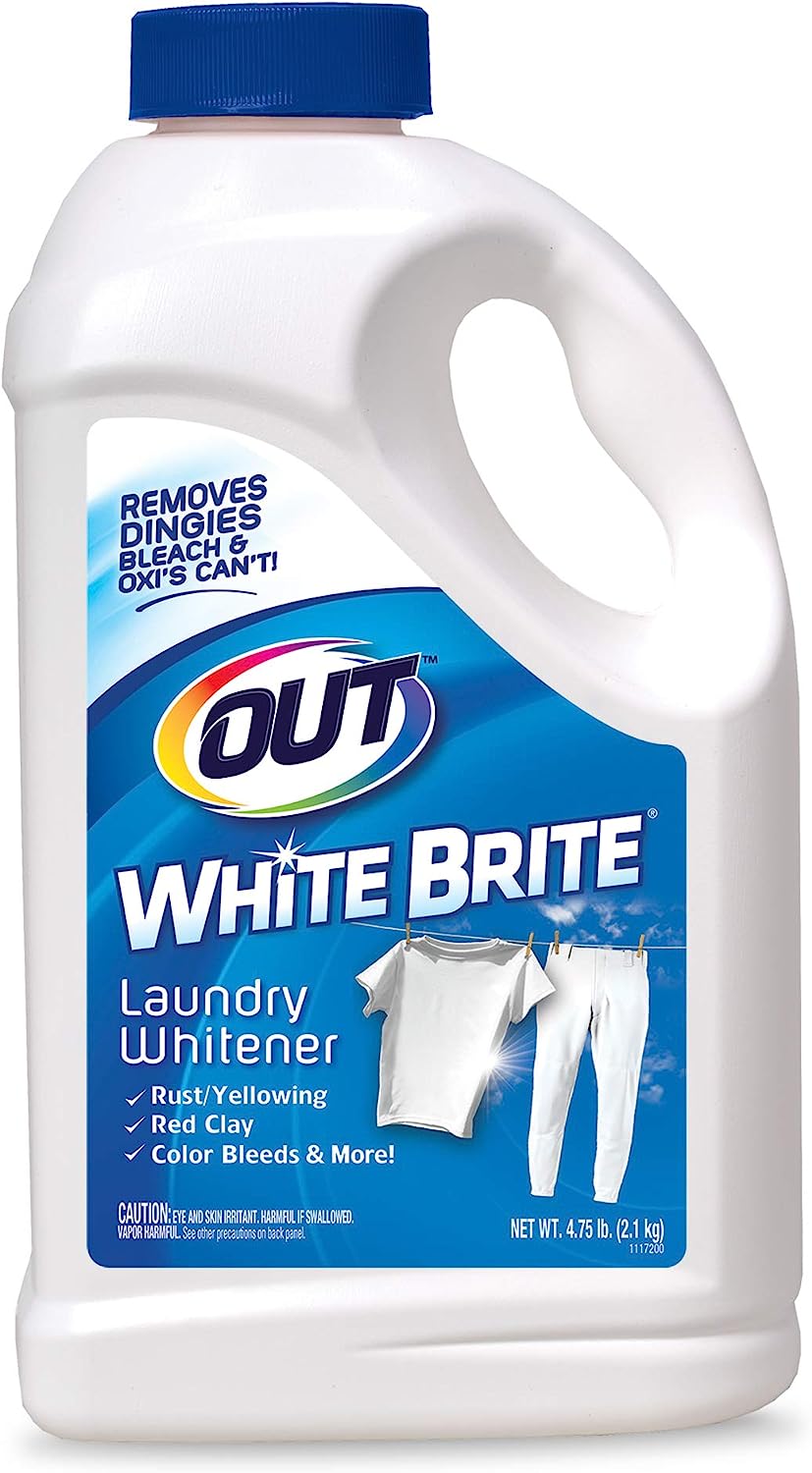 OUT White Brite Laundry Whitener, Removes Red Clay, [...]