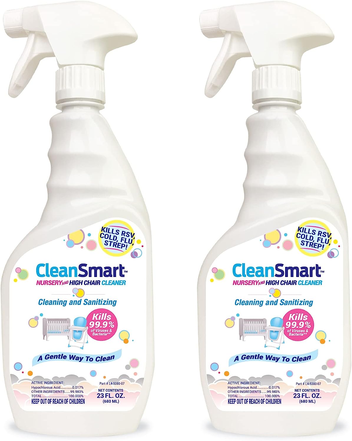 CleanSmart Nursery & High Chair Cleaner, 23 Ounce [...]