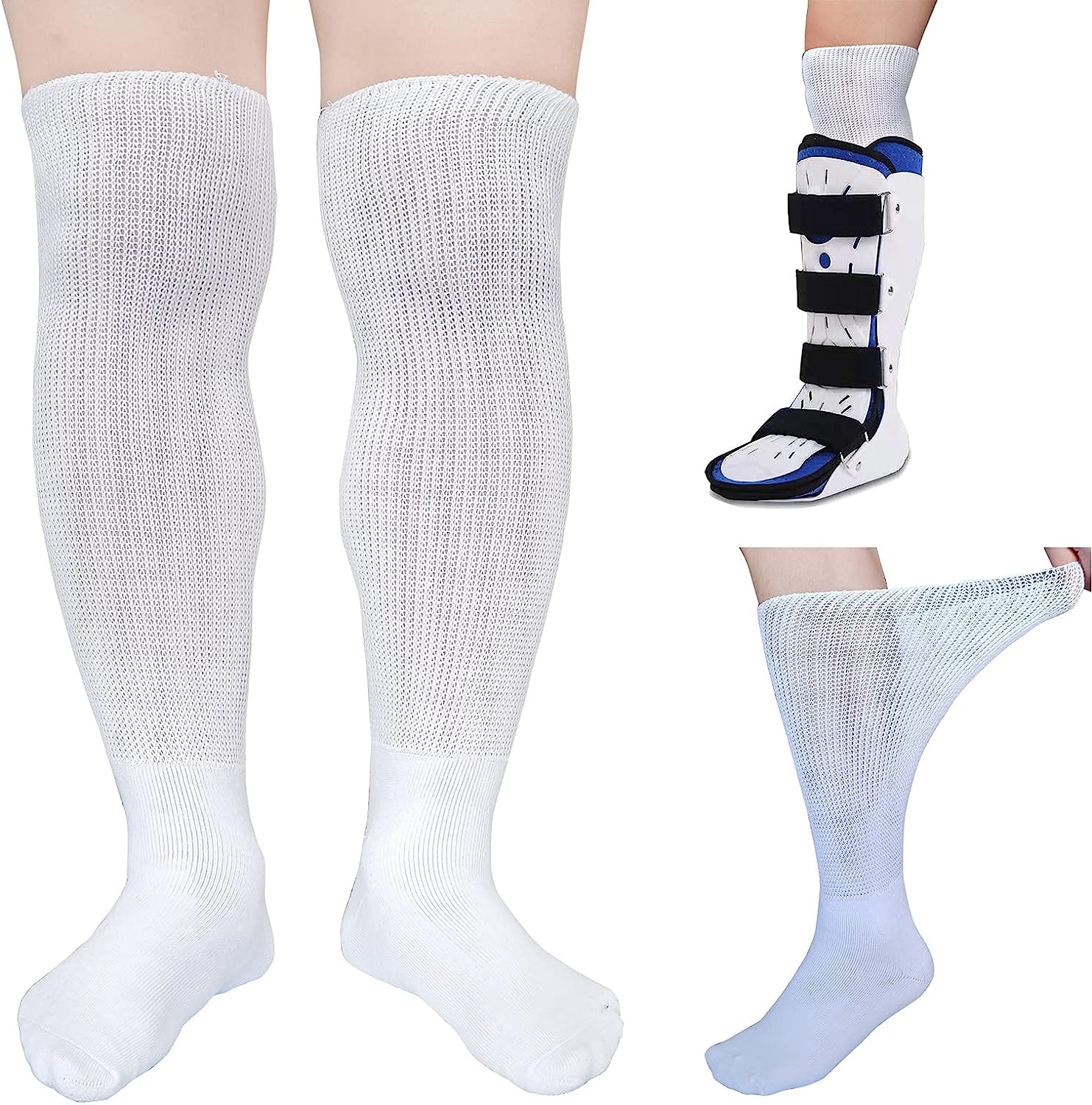 CIRZUEX 2 Pairs Replacement Sock for Air cast Walking [...]