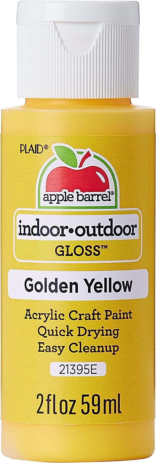 Apple Barrel Gloss Finish Acrylic Paint, 2 oz., Golden [...]