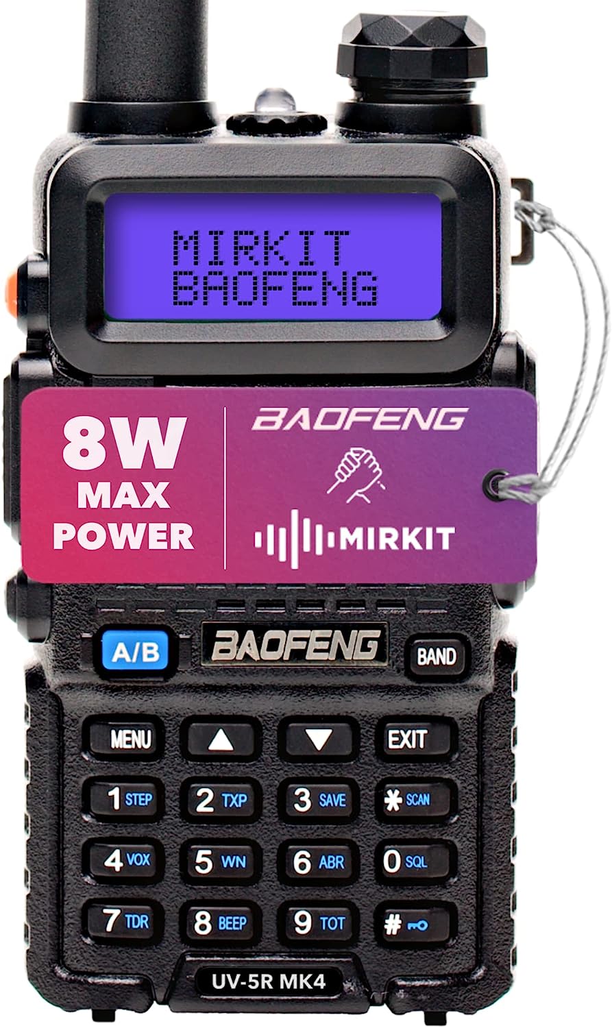 Mirkit Ham Radio Baofeng UV-5R MK4 8 Watt Max Power [...]