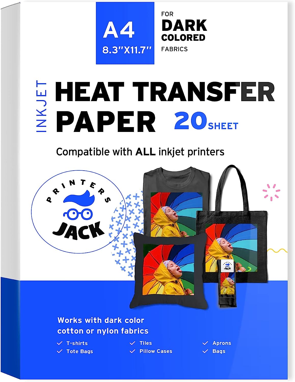 Printers Jack Iron-On Heat Transfer Paper for Dark [...]