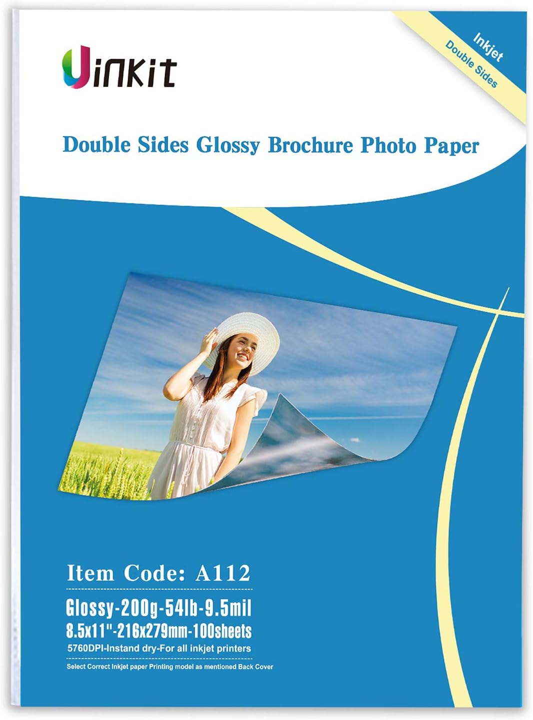 100 Sheets Double Sided Glossy Photo Paper Inkjet [...]