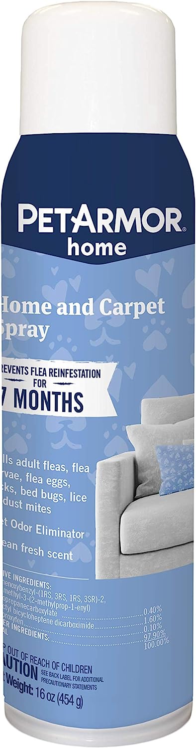 PETARMOR Home and Carpet Spray for Fleas and Ticks, [...]