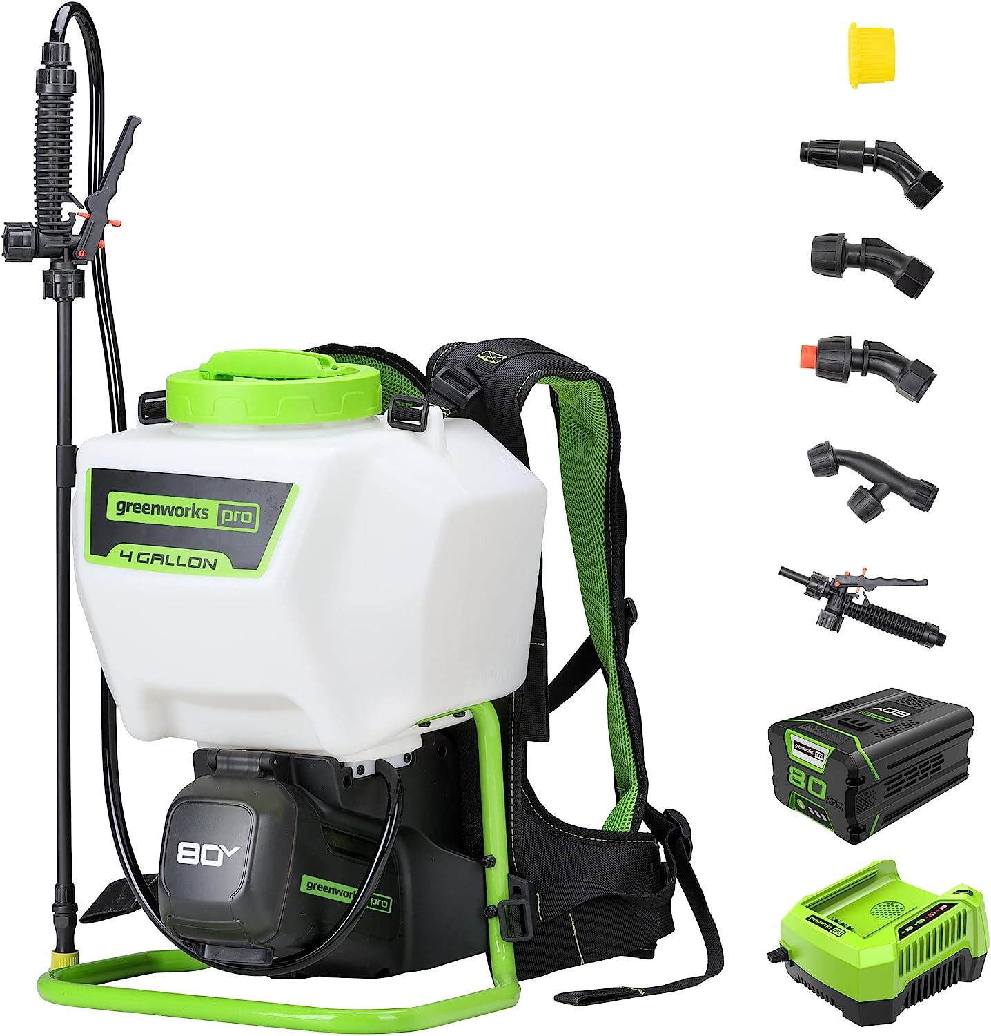 Greenworks 80V Backpack Sprayer 4 Gallon,Battery [...]