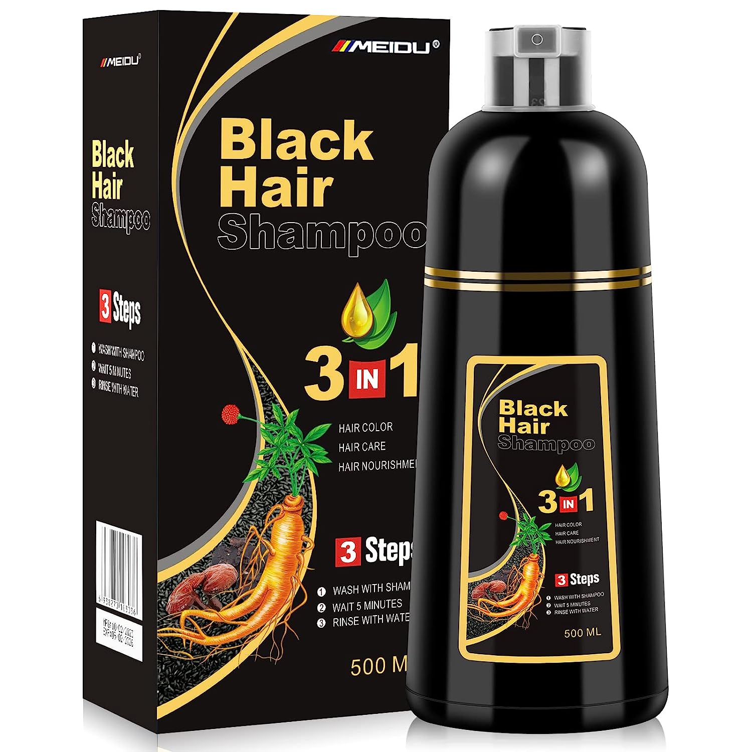 Hair Dye Shampoo for Women Gray Hair 3 In 1, 500ML [...]