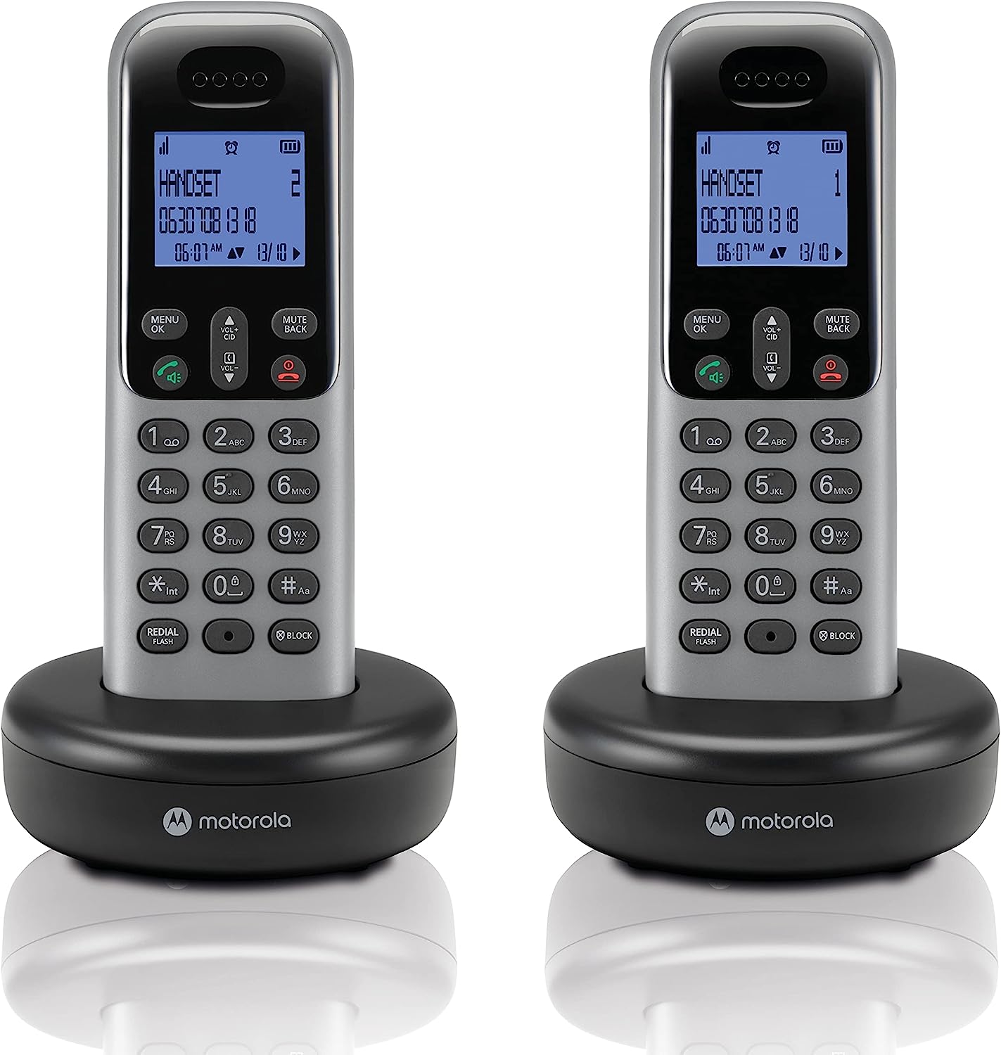 Motorola Voice T602 Cordless Phone System w/ 2 Digital [...]