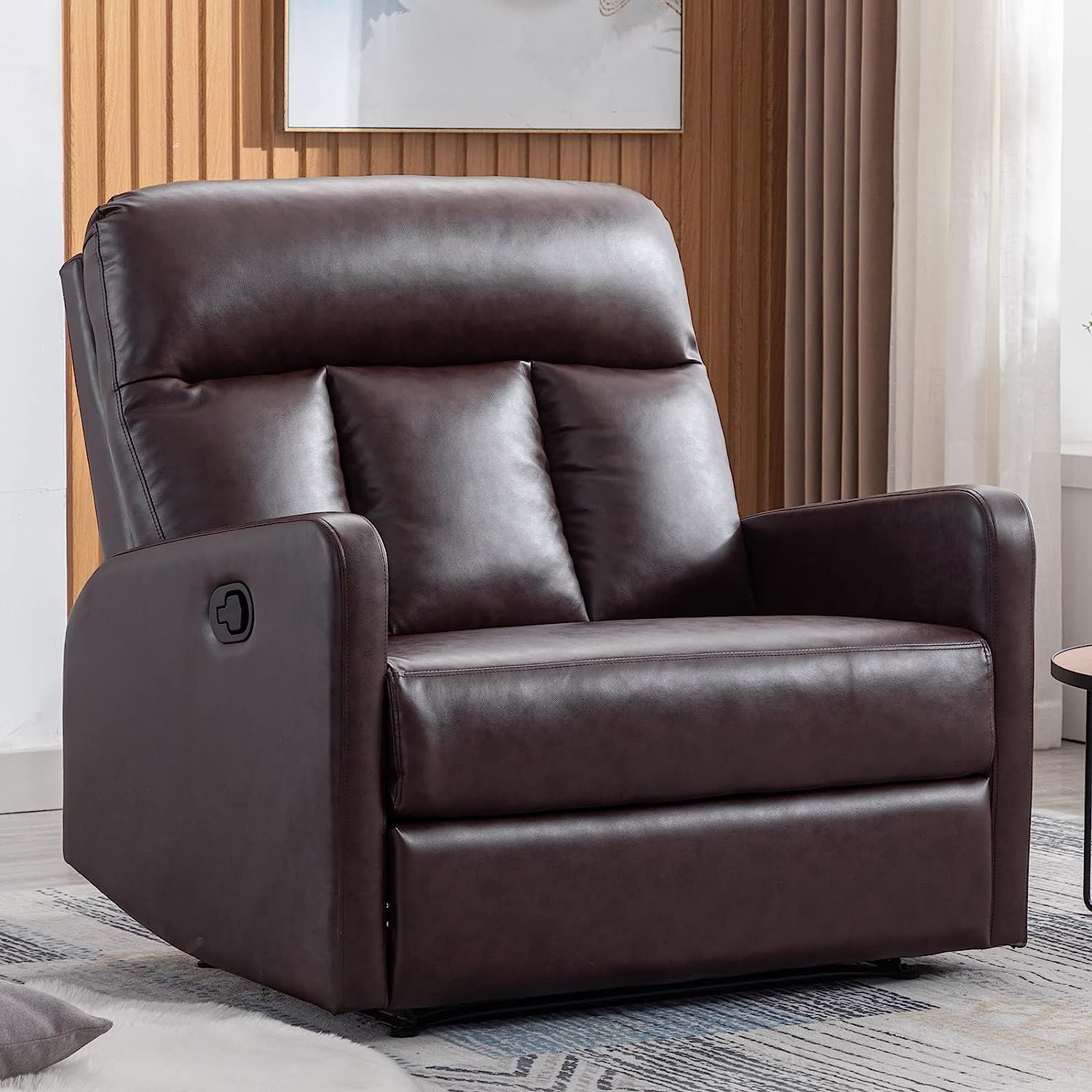 ANJ Oversized Wide Recliner Chair Faux Leather [...]