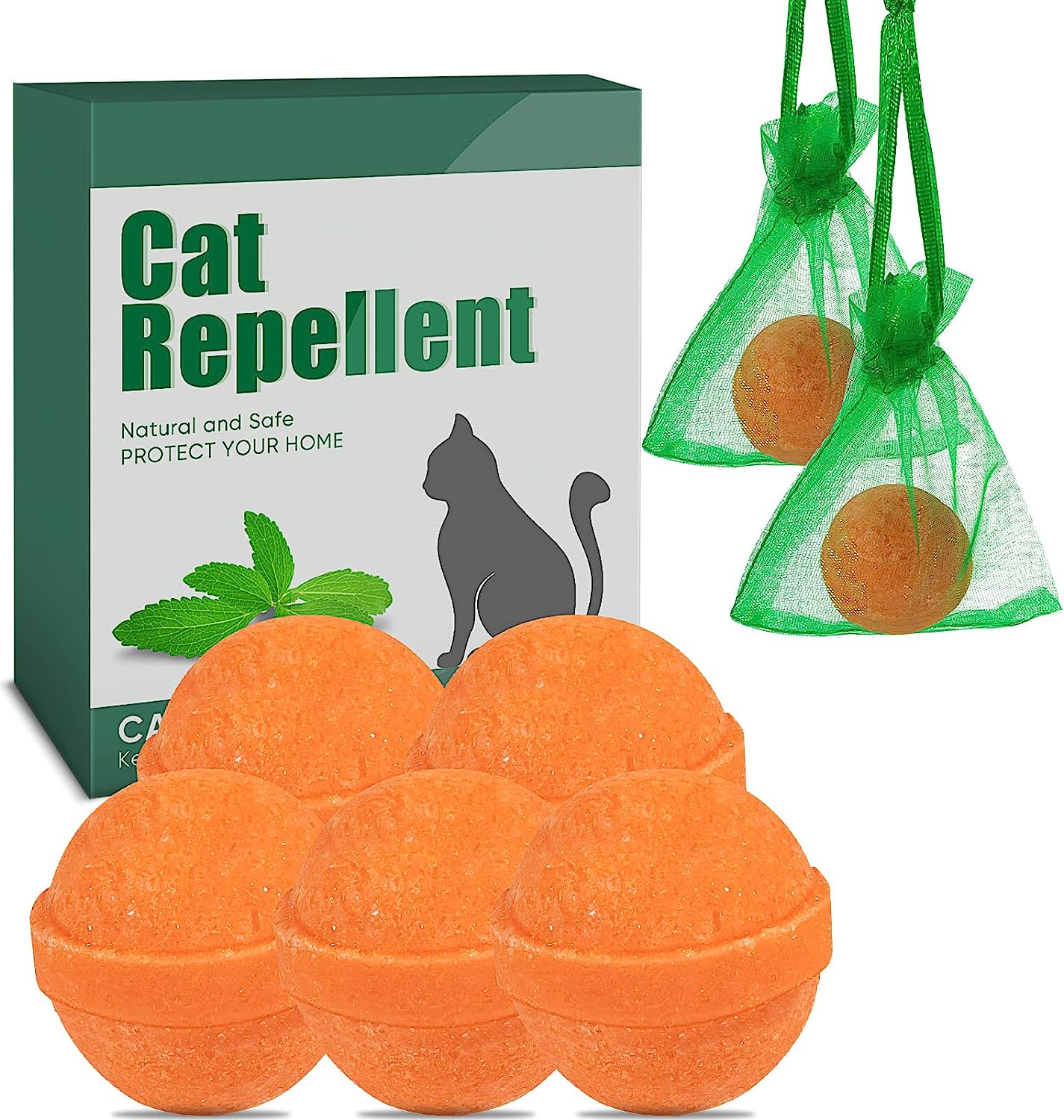 5 Pack Natural Cat Repellent Outdoor Indoor, [...]