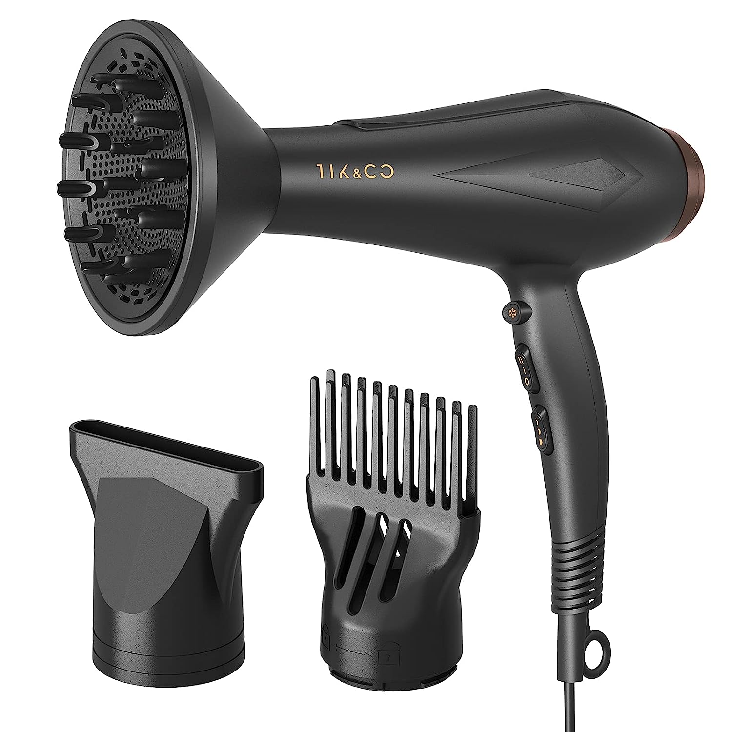 Hair Dryer Blow Dryer with Diffuser Brush Comb [...]