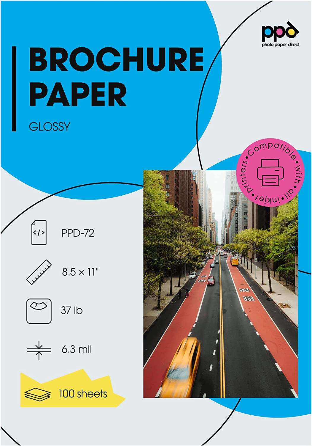 PPD 100 Sheets Inkjet Glossy Brochure and Flyer Paper [...]