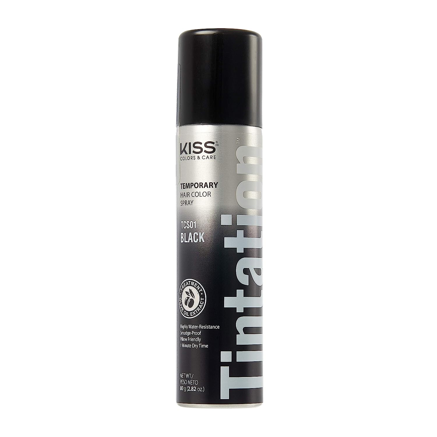 KISS Tintation Temporary Hair Color Spray (TCS01 - Black)