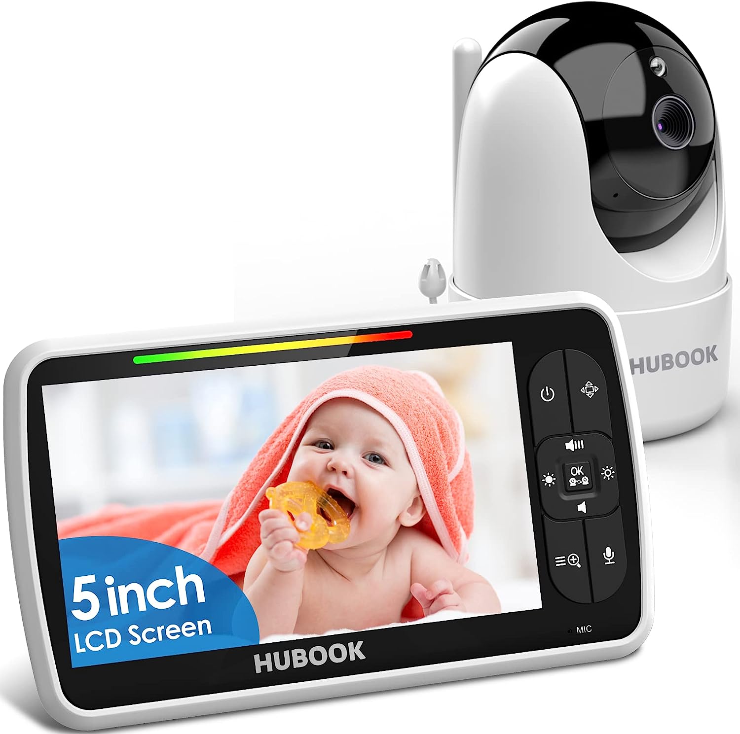 Baby Monitor with Camera and Audio - 5” Display Video [...]