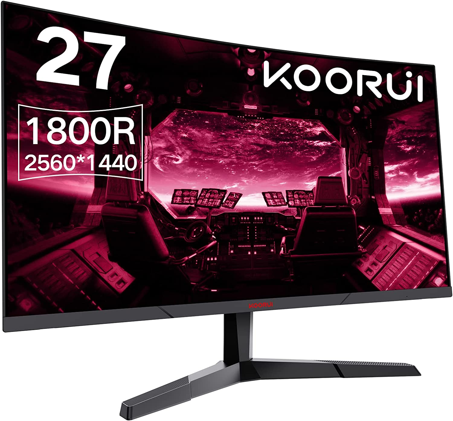 KOORUI 27 Inch Computer Monitor, QHD 2560P Gaming [...]