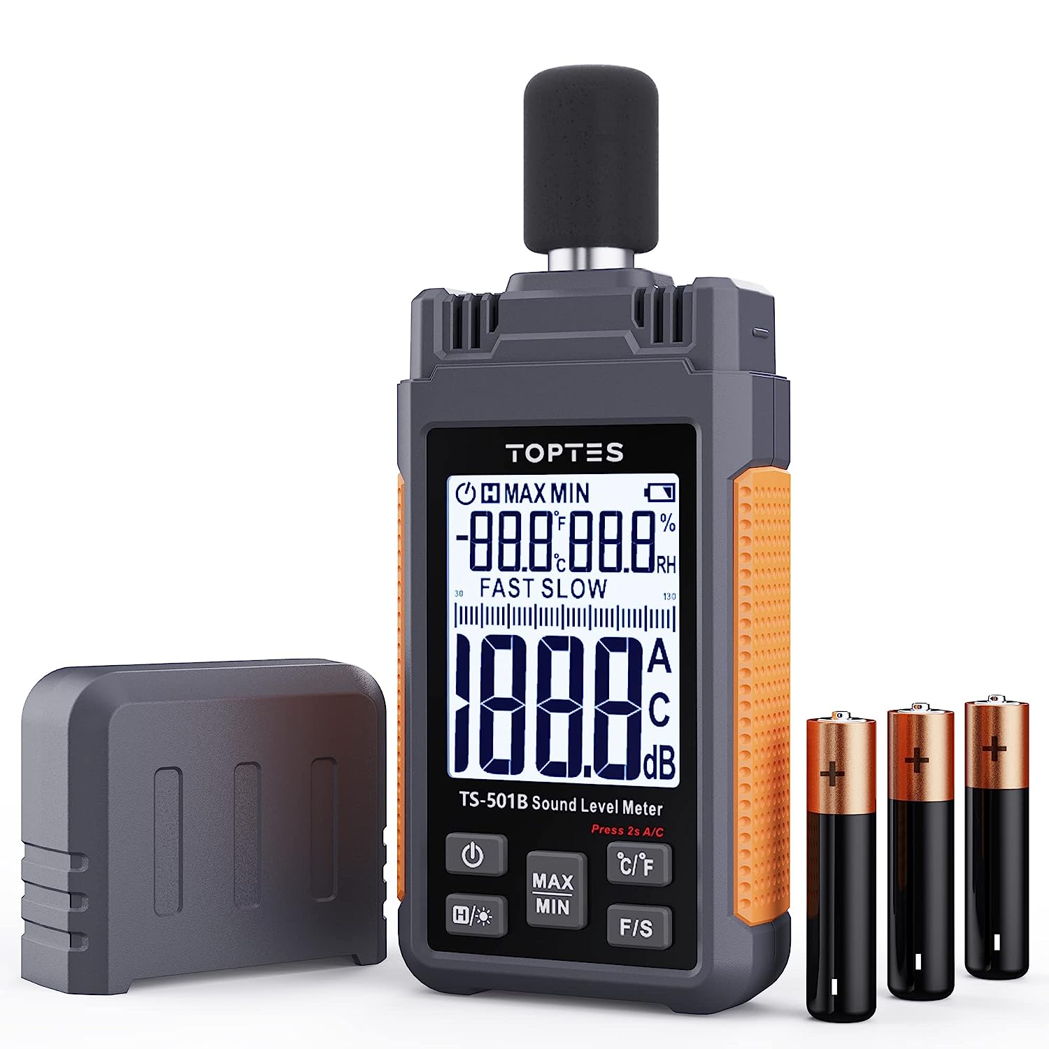 Decibel Meter, TopTes TS-501B Sound Level Meter with [...]