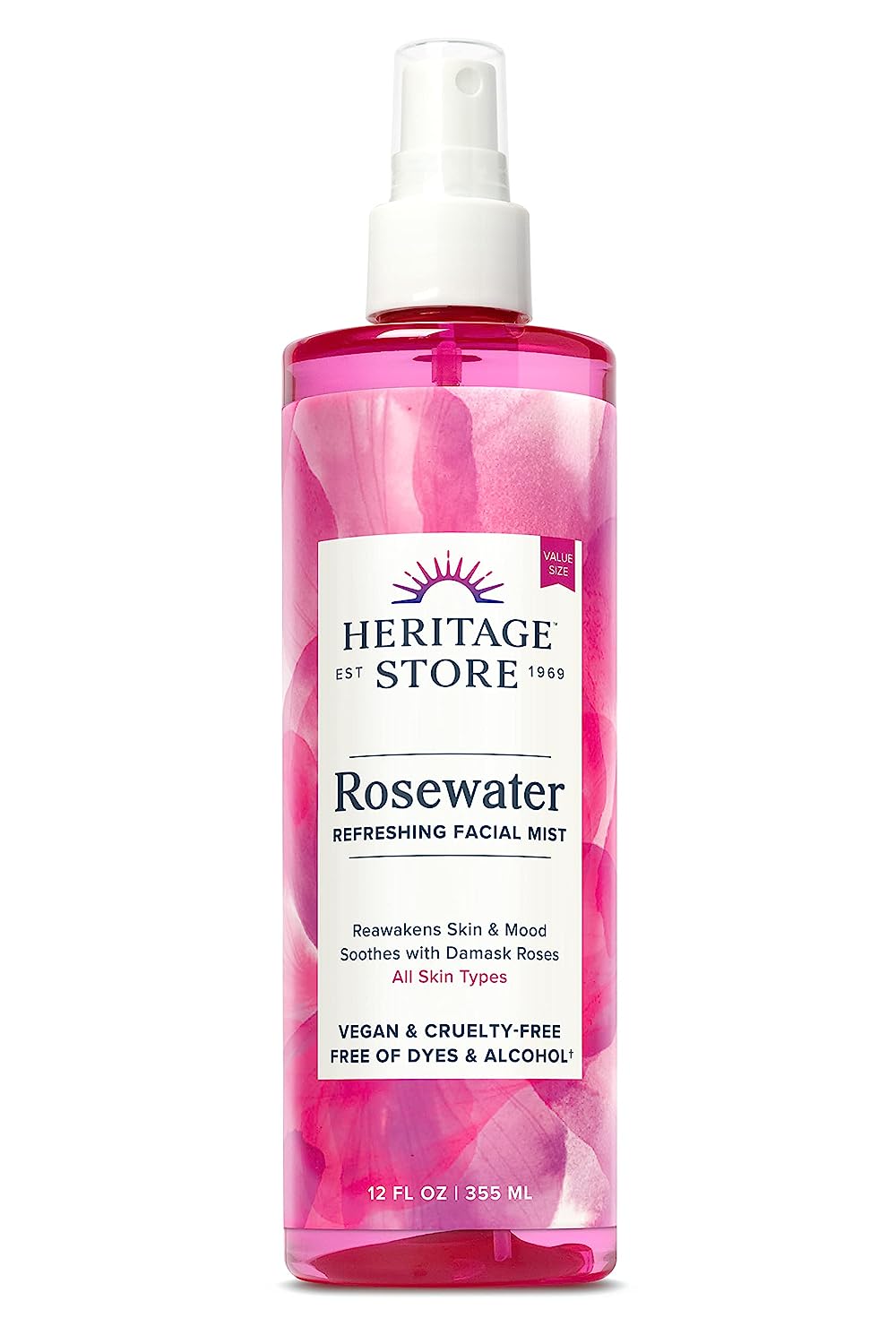 Heritage Store Rosewater, Refreshing Facial Mist for [...]