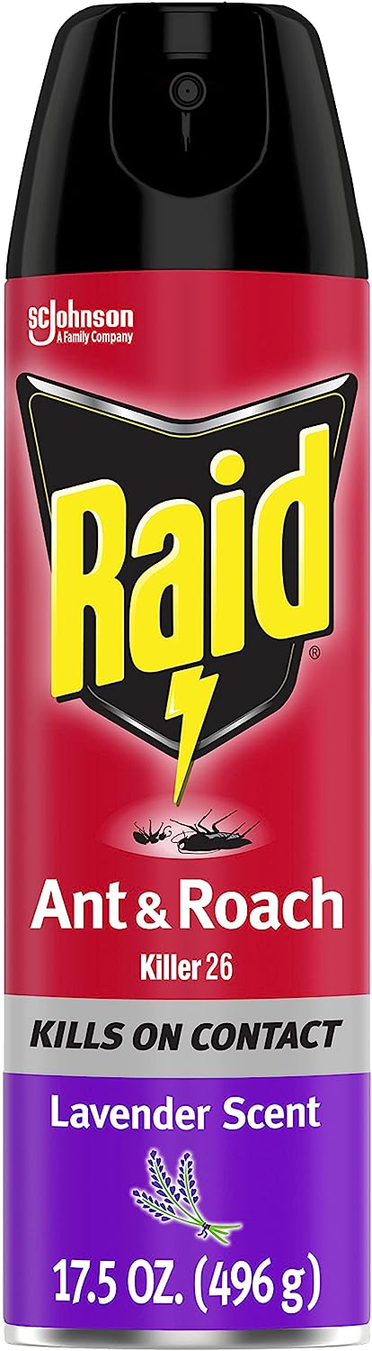 Raid Ant & Roach Killer Spray For Listed Bugs, Keeps [...]