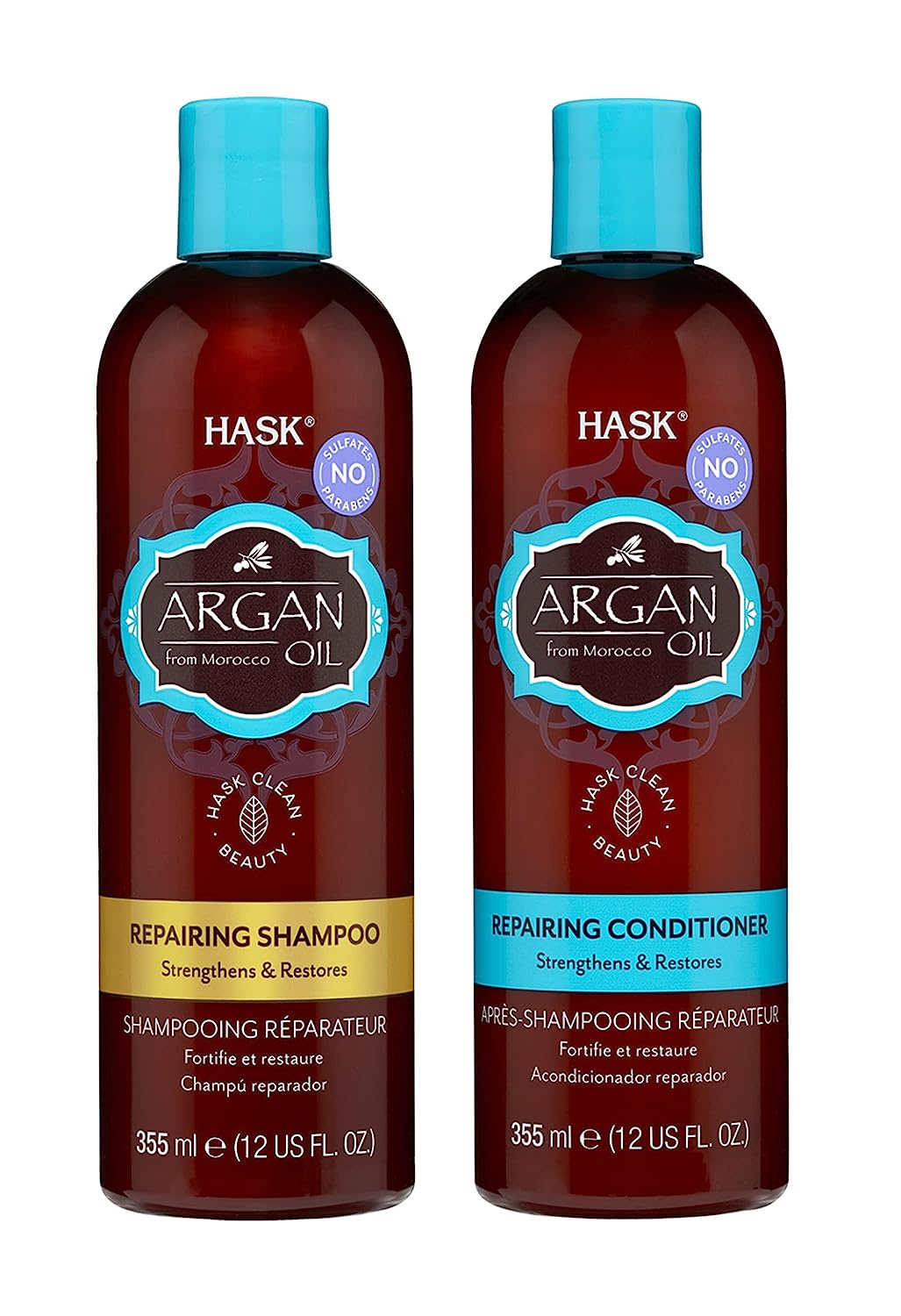 HASK ARGAN OIL Repairing Shampoo + Conditioner Set for [...]