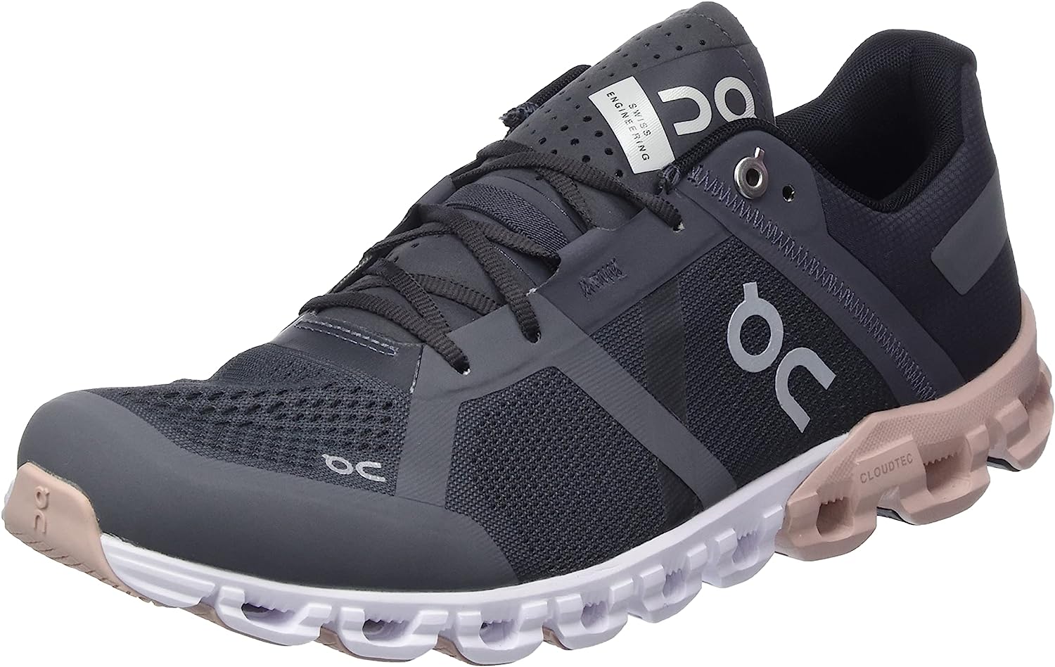 On Running Womens Cloudflow Mesh Rock Rose Trainers