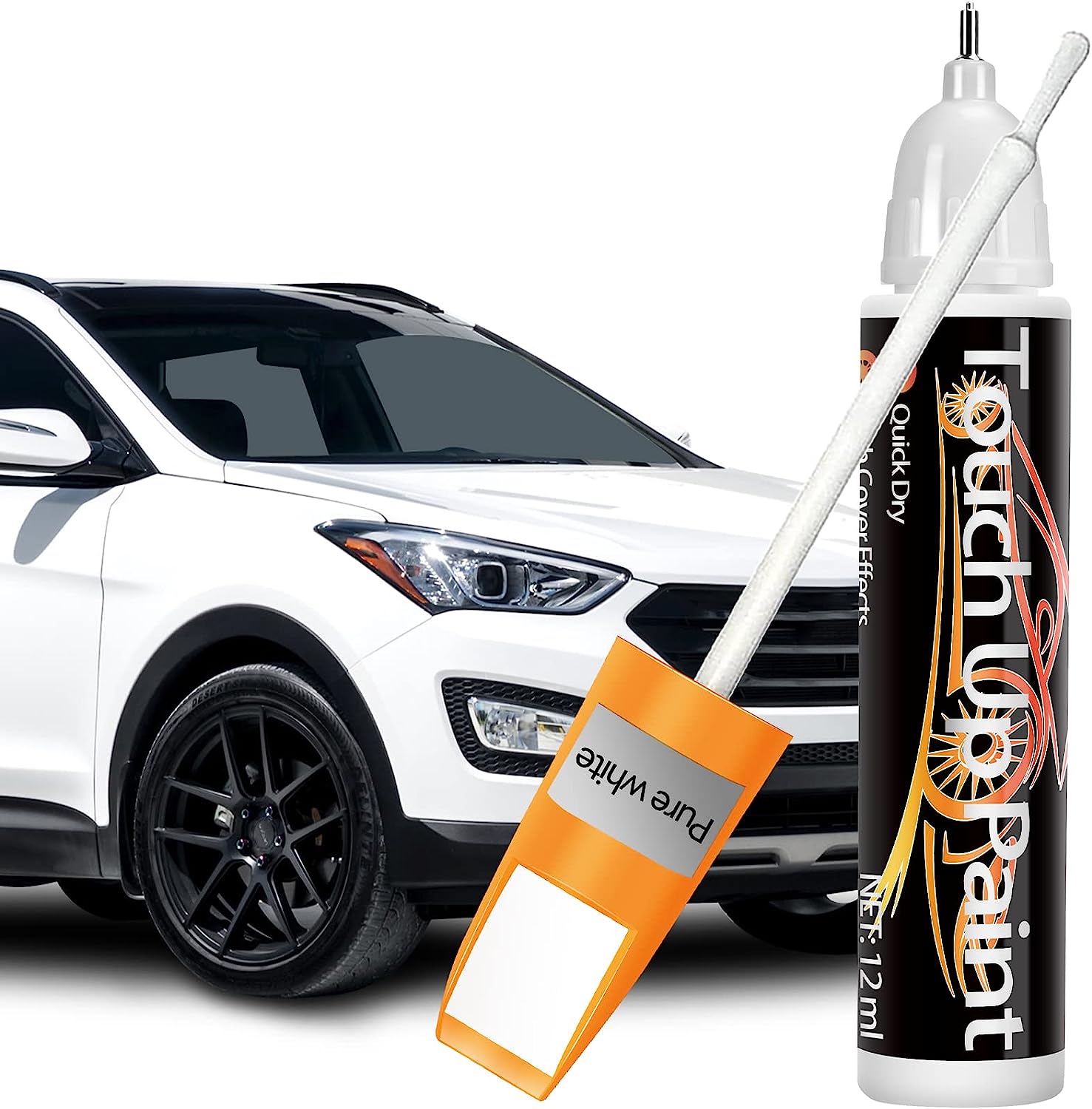 Touch Up Paint for Cars (White), Quick And Easy Car [...]