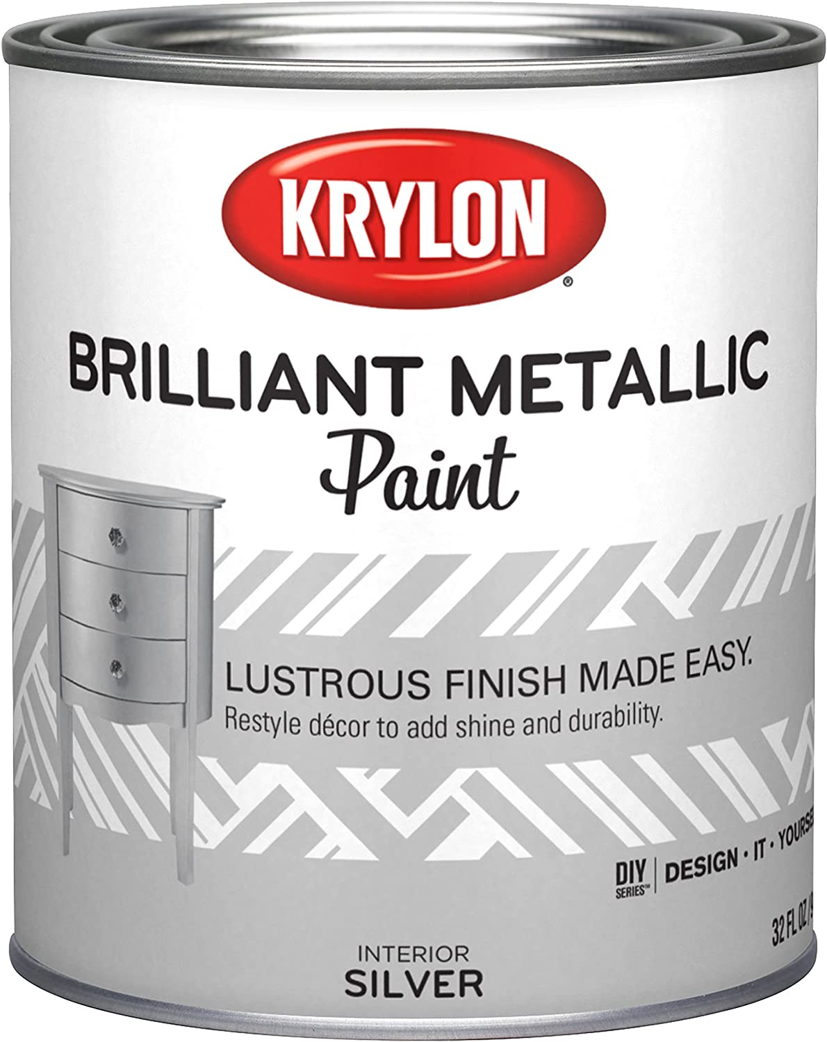 Krylon K02226000-14 Brilliant Metallic Quart, 32 Fl Oz [...]