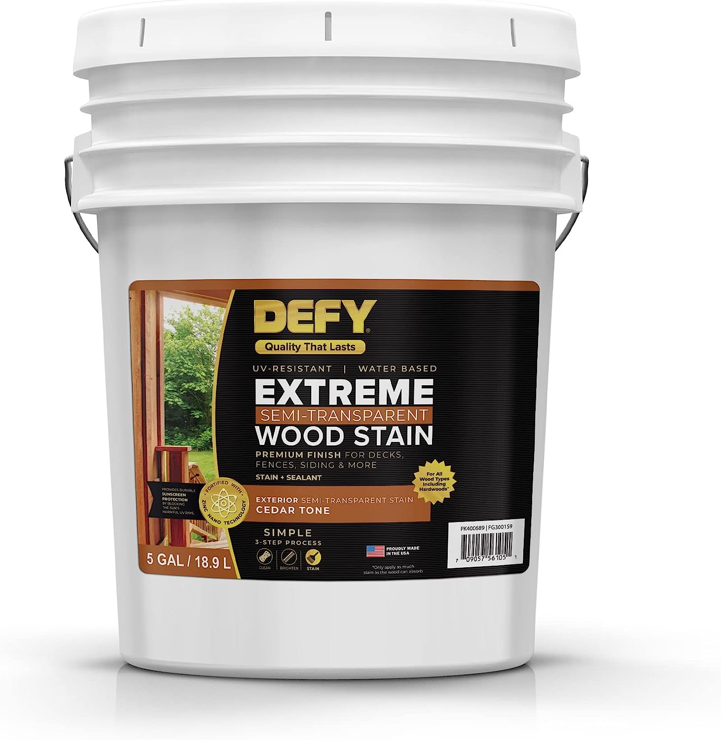 DEFY Extreme Semi-Transparent Wood Stain (Cedar Tone)