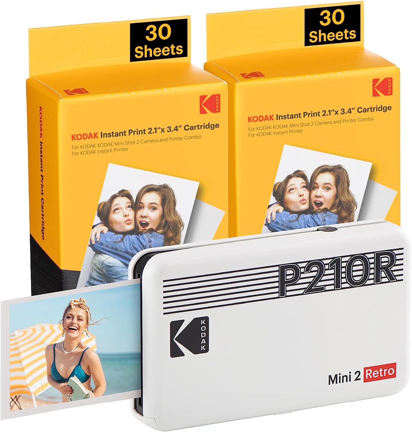 KODAK Mini 2 Retro 4PASS Portable Photo Printer [...]
