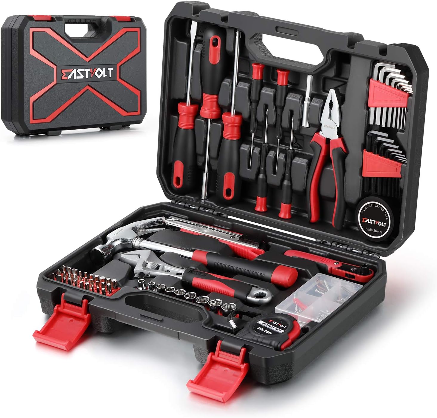 Eastvolt 128-Piece Home Repair Tool Set, Tool Sets for [...]