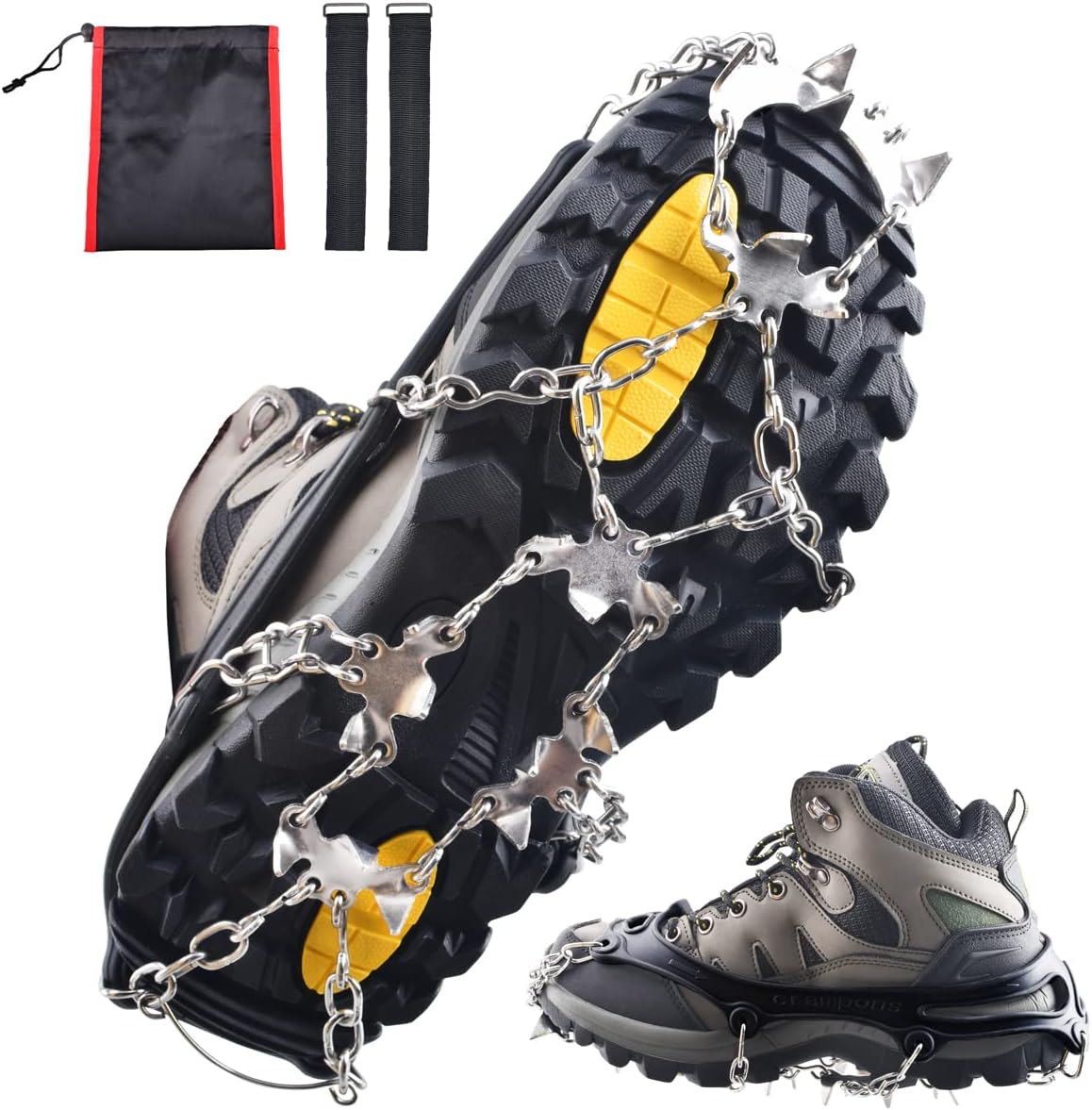 Azarxis Crampons Ice Traction Cleats 19 24 Stainless [...]