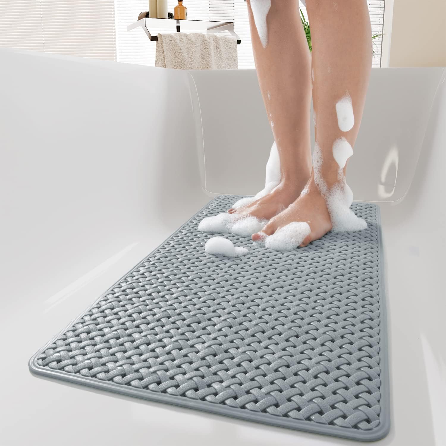 PADOOR Bathtub-Mat Non Slip with Suction Cups and [...]