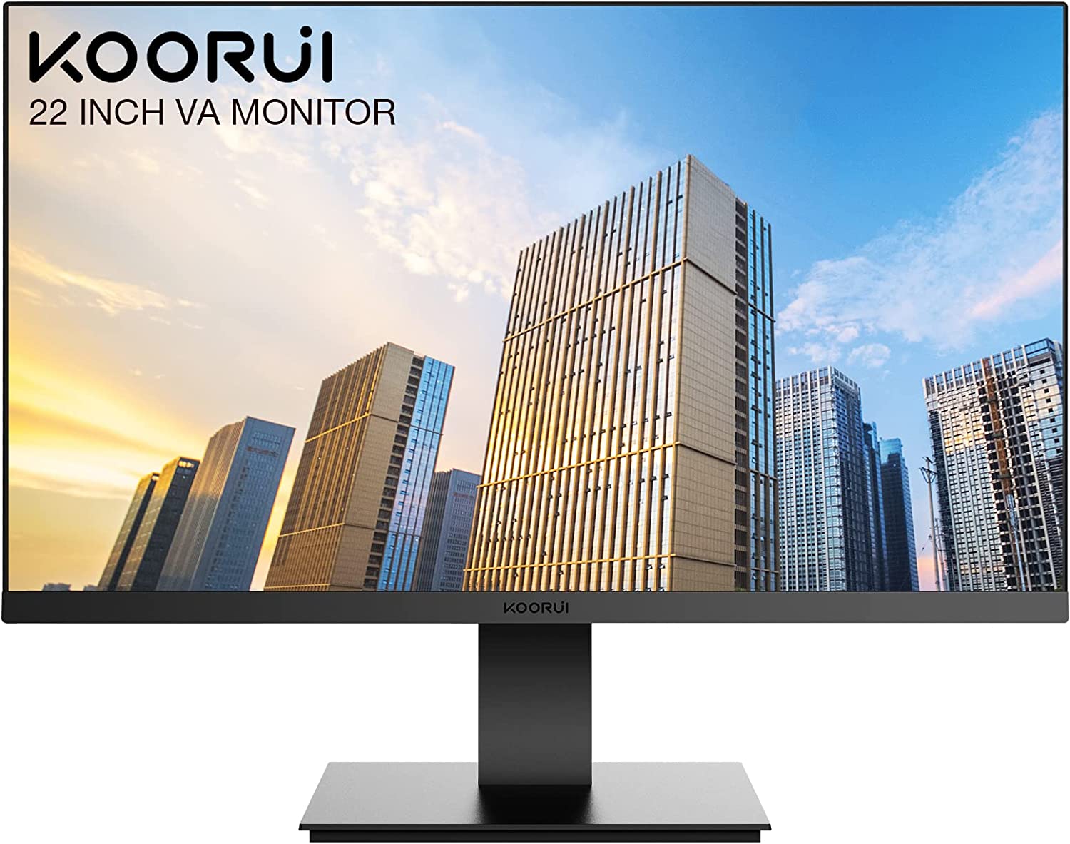 KOORUI 22 Inch Computer Monitor, FHD 1080P Desktop [...]