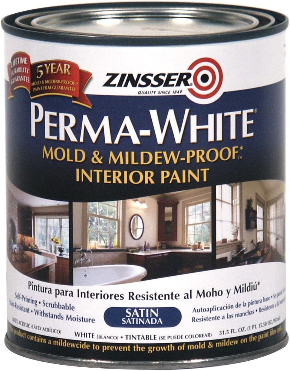 1 qt. White Satin Water Interior Paint