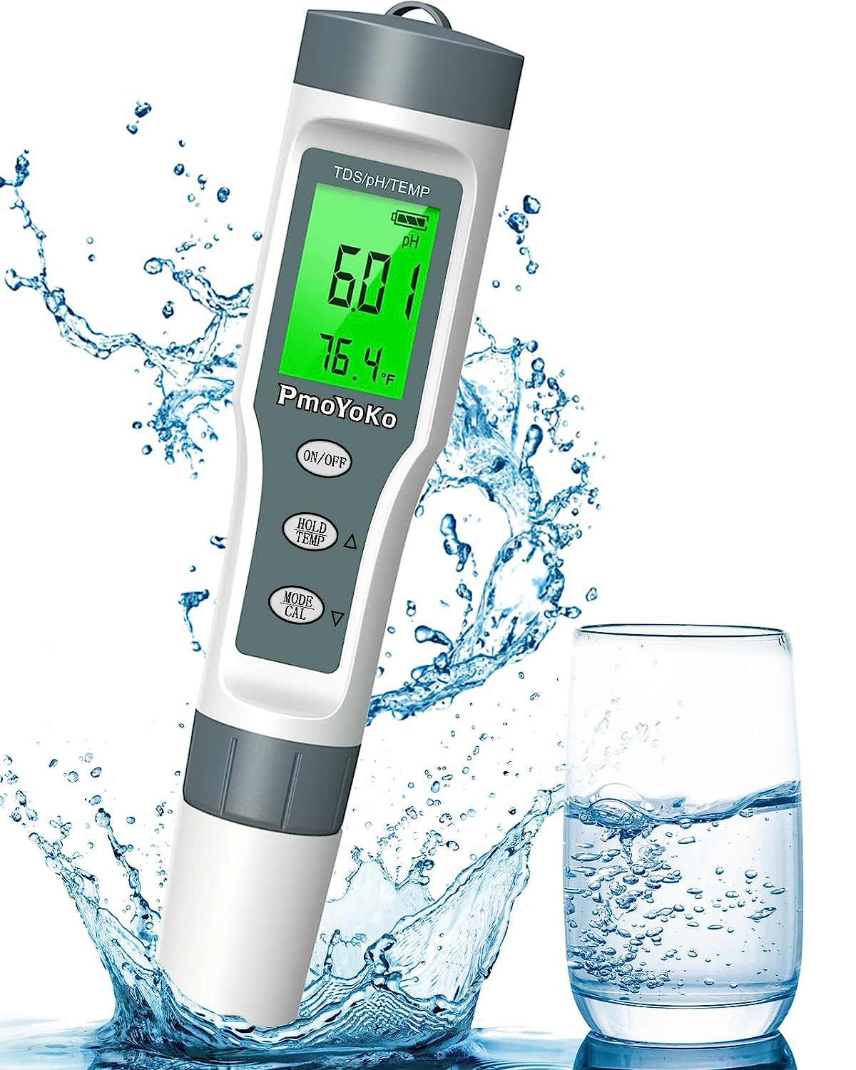 Digital pH/TDS Meter with ATC pH Tester, 3 in 1 pH TDS [...]