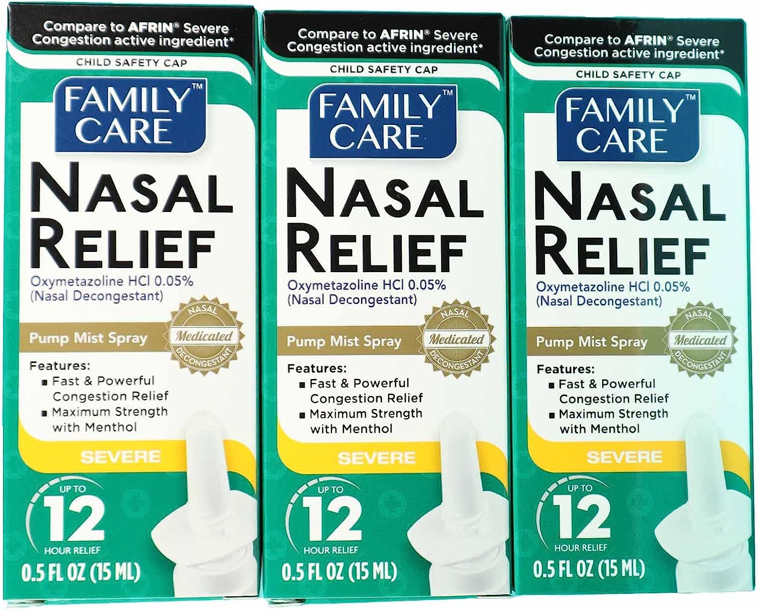 FamilyCare Nasal Relief Spray, Pump Mist, Anti-drip, [...]