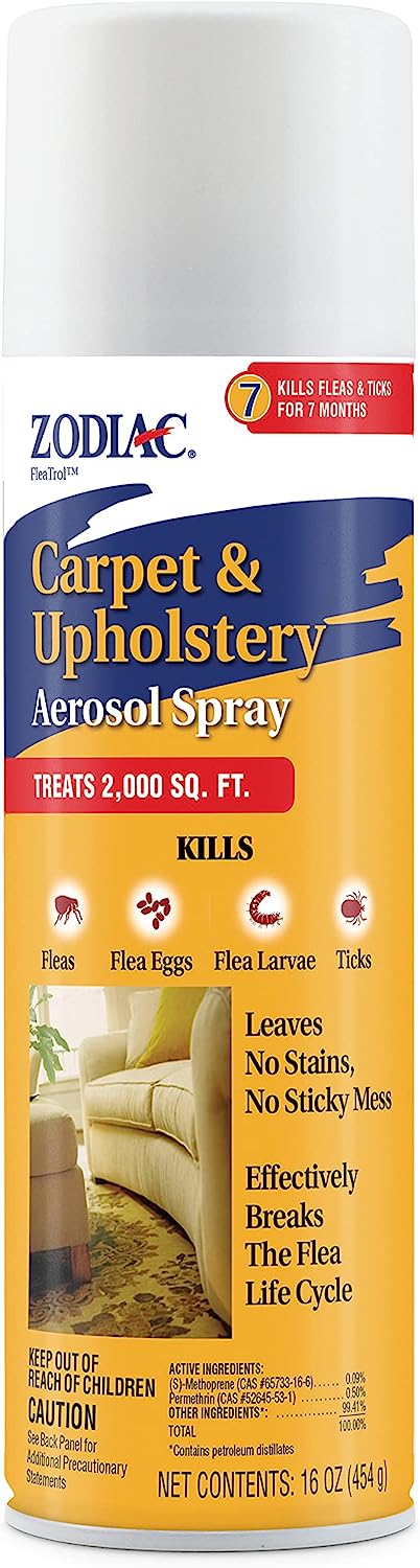 Zodiac Carpet & Upholstery Aerosol Spray, 16-ounce