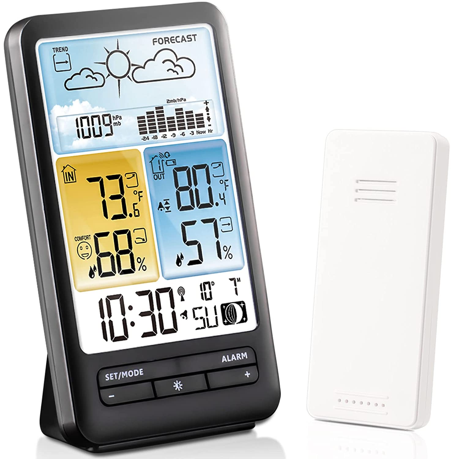 KALEVOL Weather Stations Indoor Outdoor Thermometer [...]