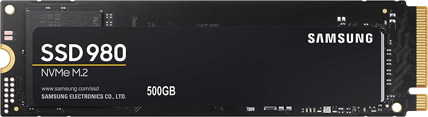 SAMSUNG 980 SSD 500GB PCle 3.0x4, NVMe M.2 2280, [...]