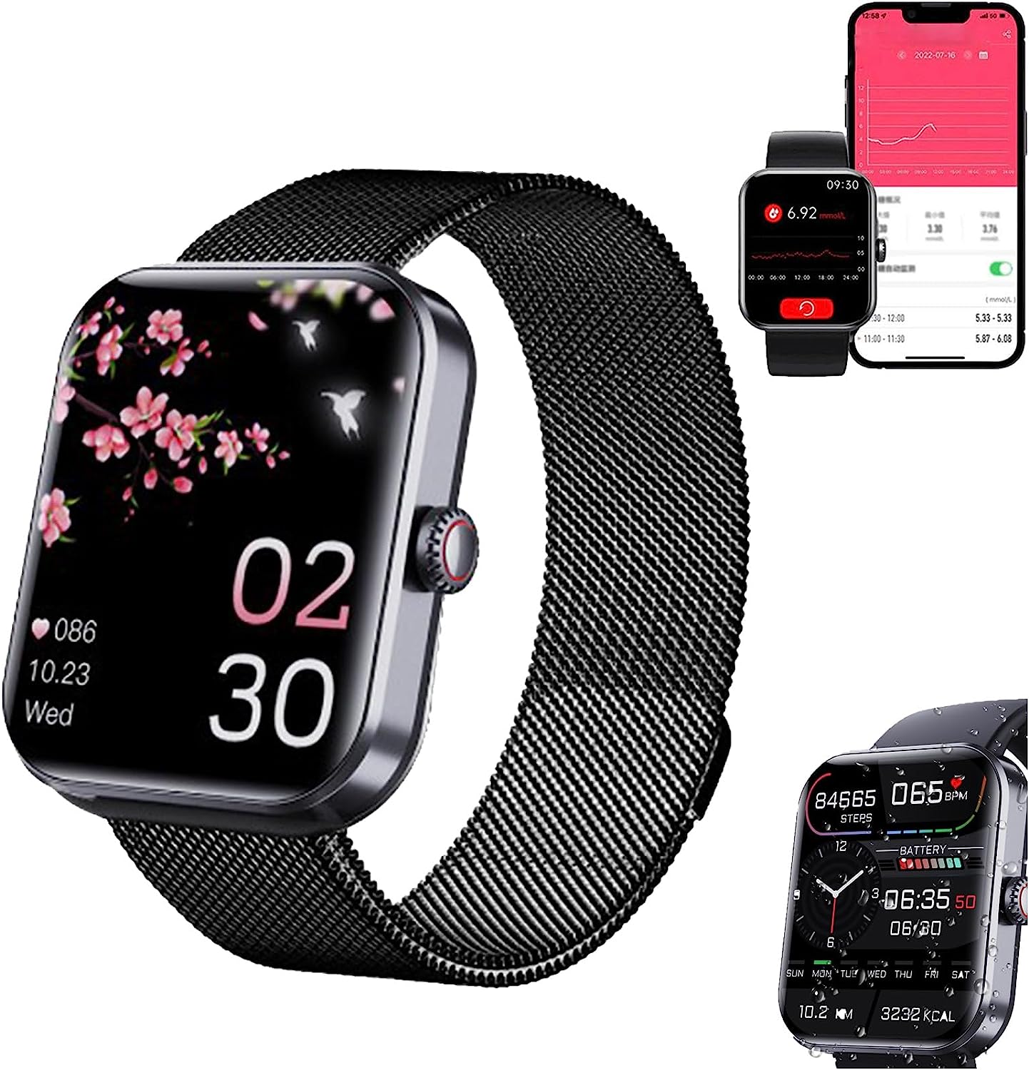 All Day Monitoring of Heart Rate,Blood Sugar, and [...]