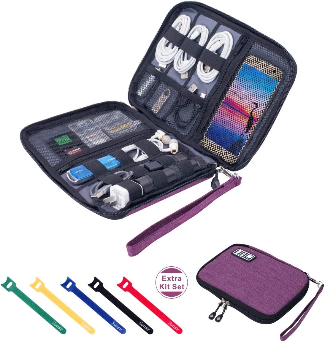 Travel Cable Organizer Bag Waterproof Portable [...]