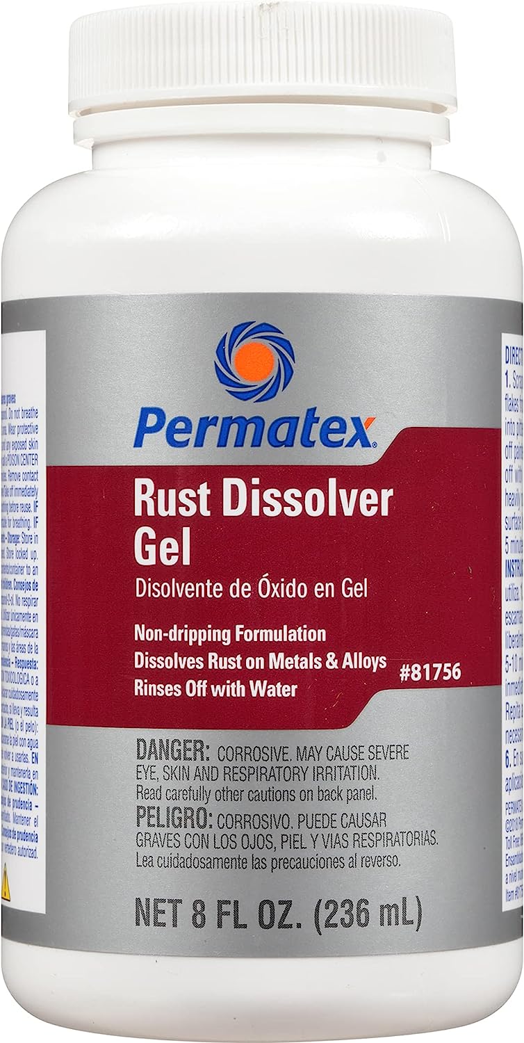 Permatex 81756 Rust Dissolver Gel, 8 oz. , Red