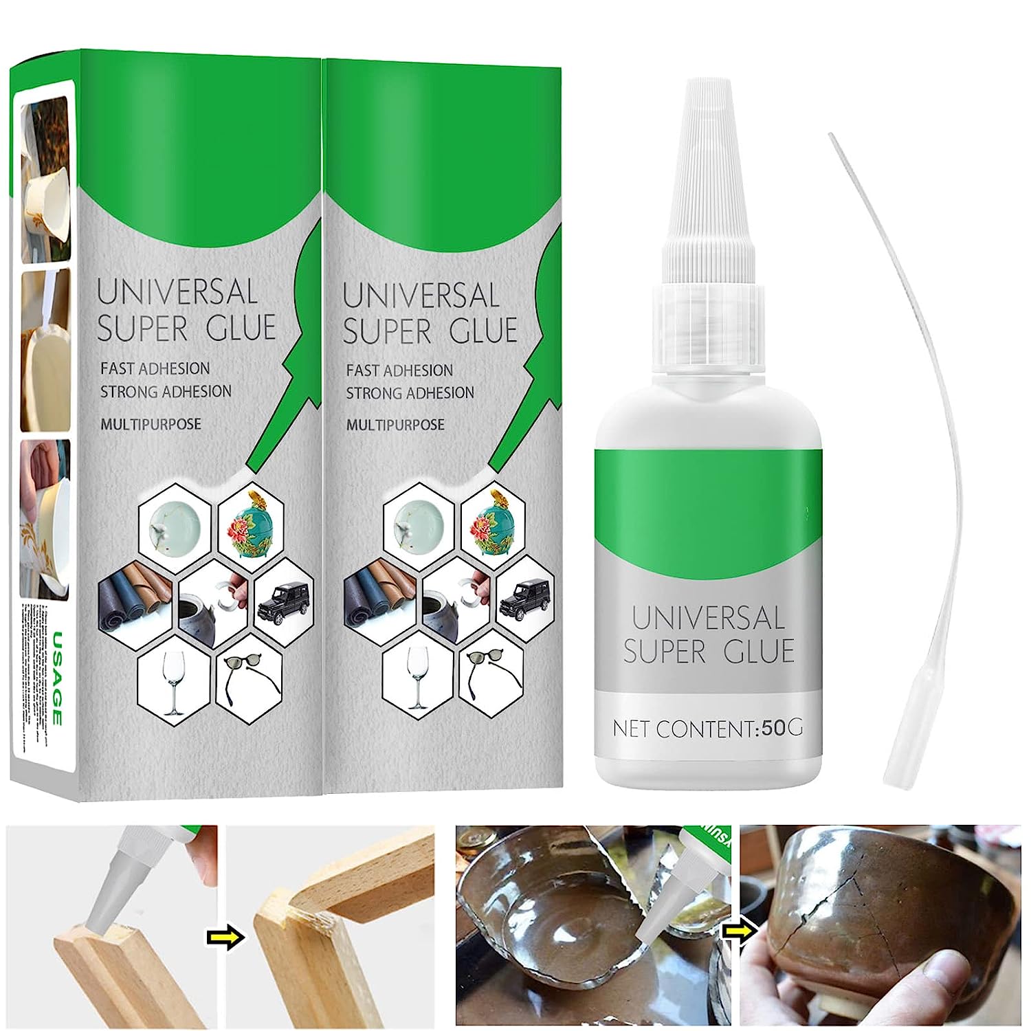2PCS Universal Super Glue,Super Strong Glue,Glue for [...]